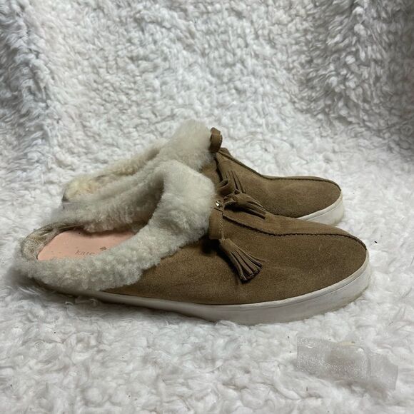 - Kate Spade New York Suede Tassel Fleece Lined Slip On Mule Sneakers size… - Picture 3 of 9